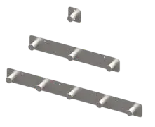 Coat rack with pins cod. AR0595 in stainless steel AISI 304