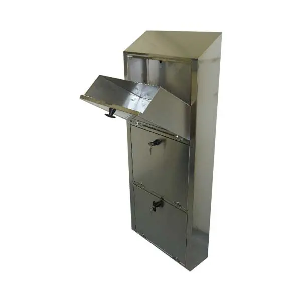 Stainless steel cabinet with basin