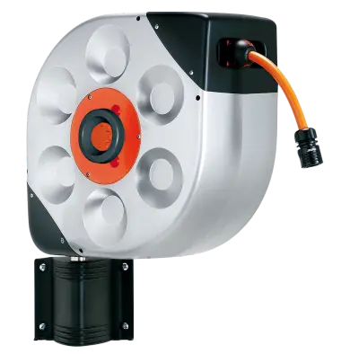 Avvolgitubo con carcassa in plastica