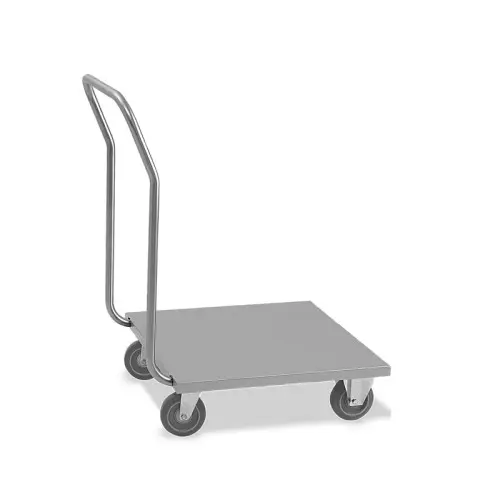 Stainless steel crate trolley