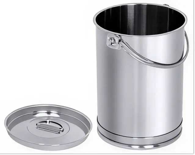 Contenitore inox con coperchio