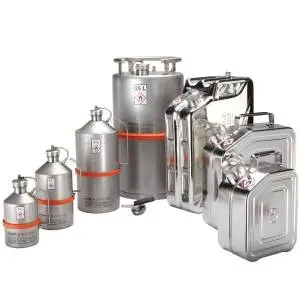 Contenitori per liquidi infiammabili in acciaio inox