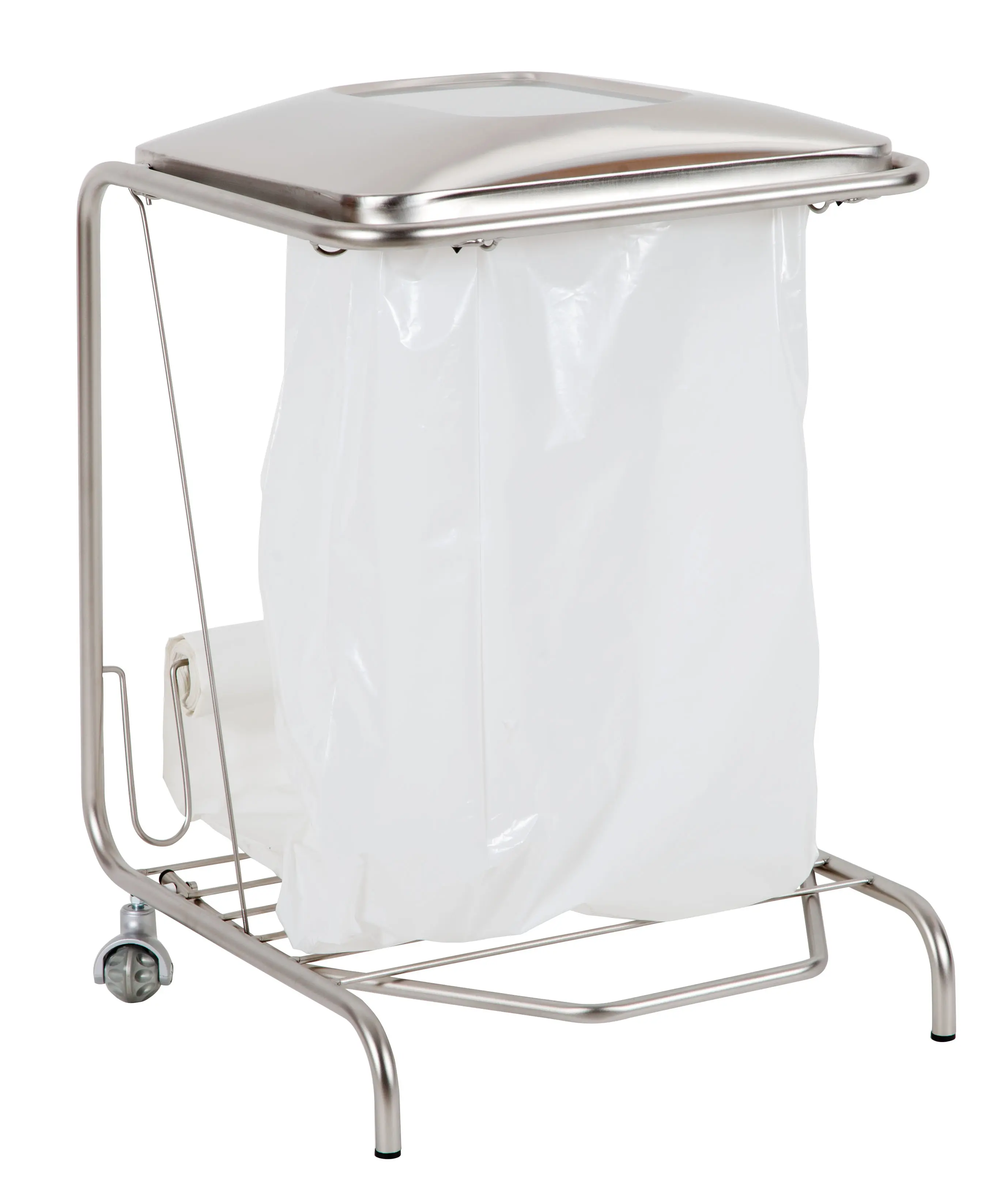Stainless steel waste bin