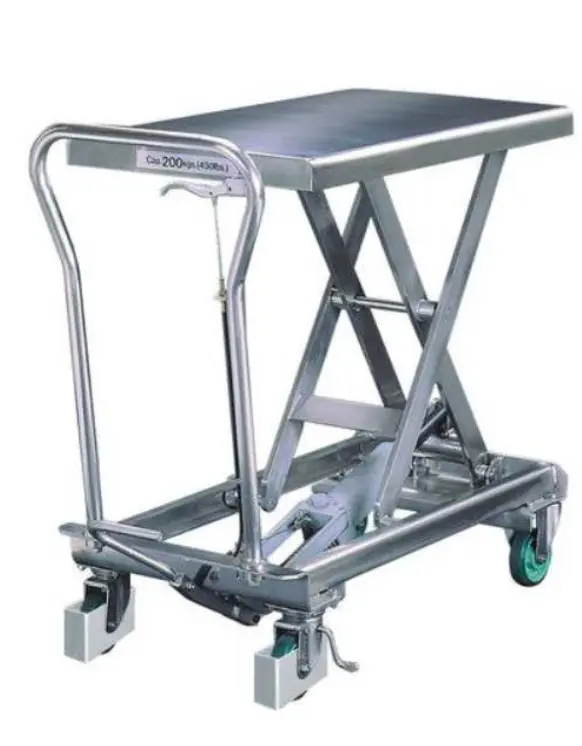 Stainless steel scissor lift platforms