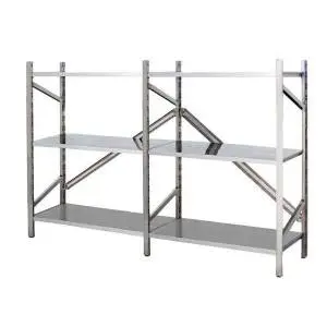 Heavy-duty stainless steel shelving