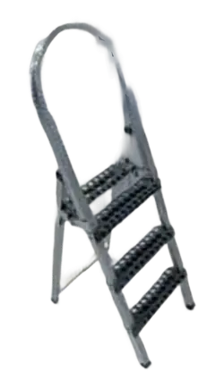 3-step stainless steel ladder AISI 304