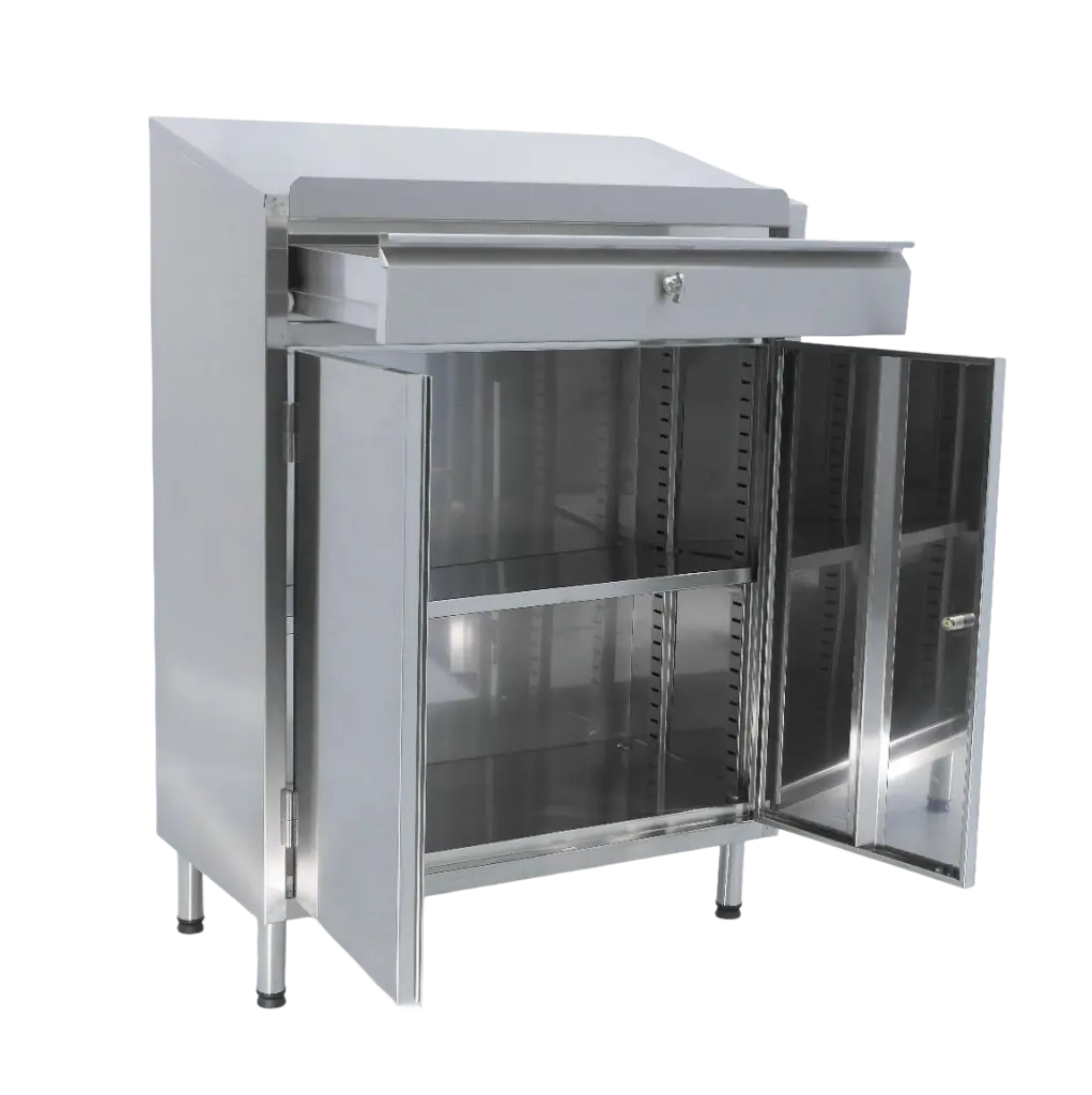 Stainless steel standing desks