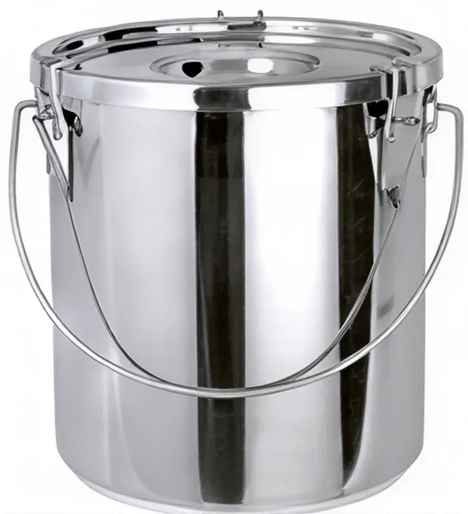 Secchio inox con chiusura ermetica AISI 304