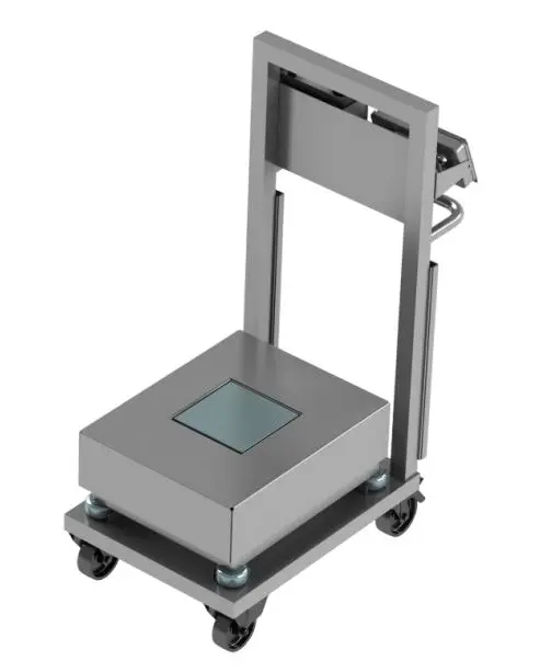 Carrello con agitatore magnetico e bilancia