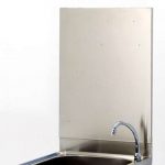 Hand sink with splashback