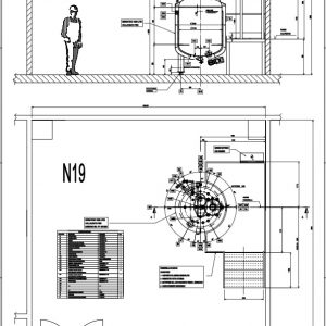 Lay Out installazione serbatoio capcità 1000 litri - Lay Out installation tank capacity 1000 liters